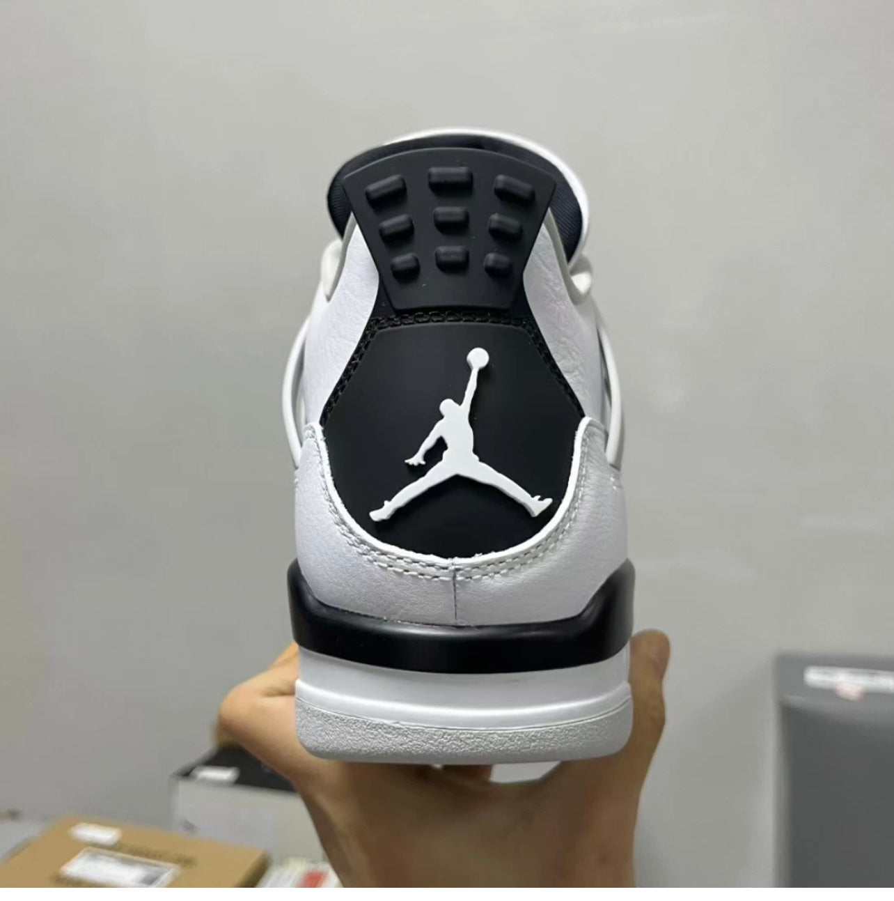 Jordan Air Jordan 4 retro "military black" for Men's Size Basketball Shoes