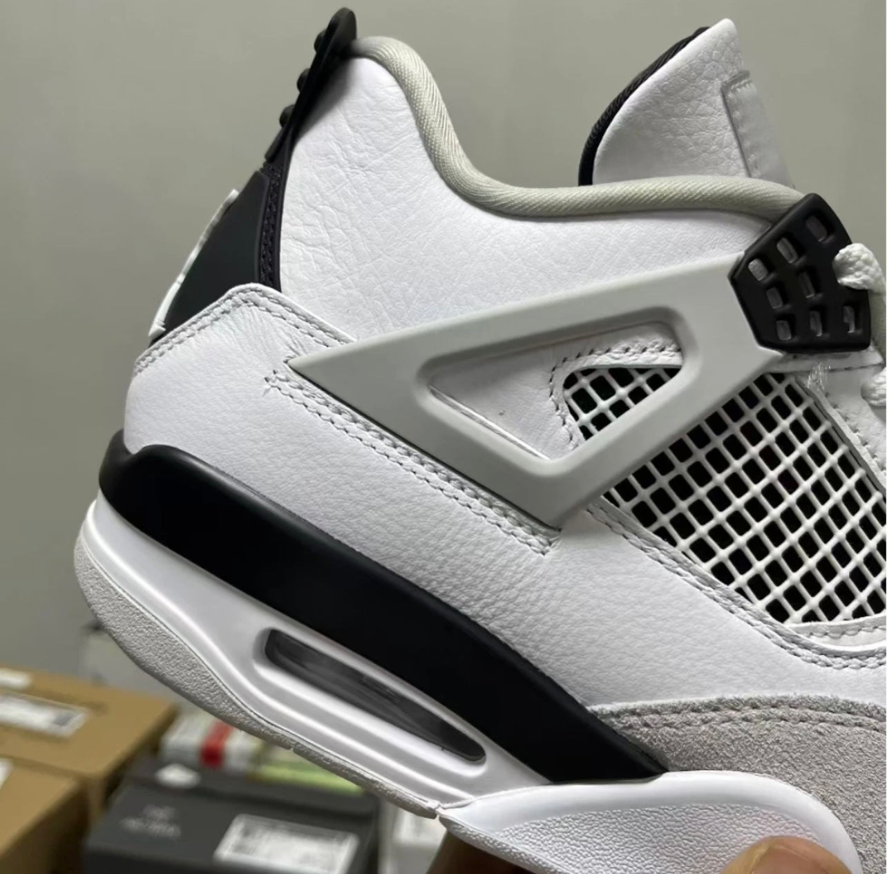 Jordan Air Jordan 4 retro "military black" for Men's Size Basketball Shoes
